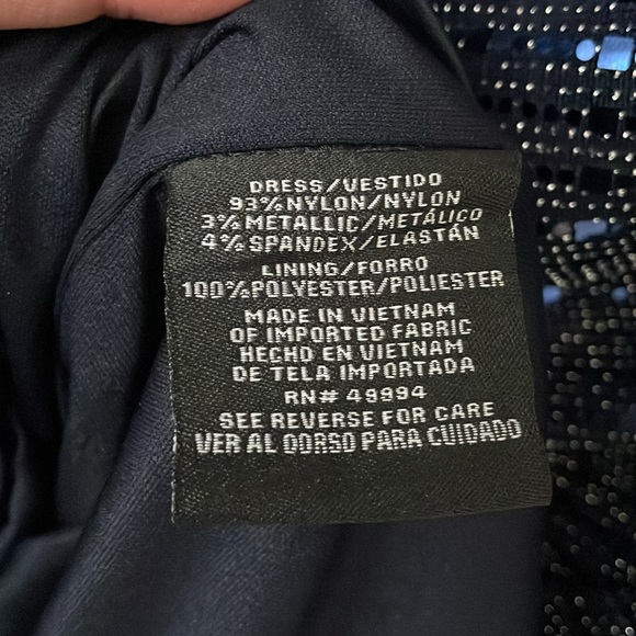 R&M Richards navy sequin dress size 14 - Picture 13 of 16